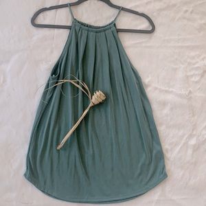 🌺 2 for $23 🌺 NWT-Green Envelop Flowy Blouse in Dusty Aqua